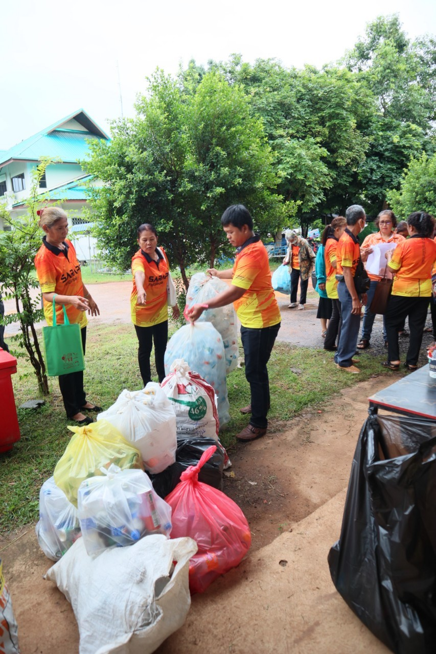 การขับเคลื่อนธนาคารขยะรีไซเคิล ระดับหมู่บ้านของตำบลสารภี  