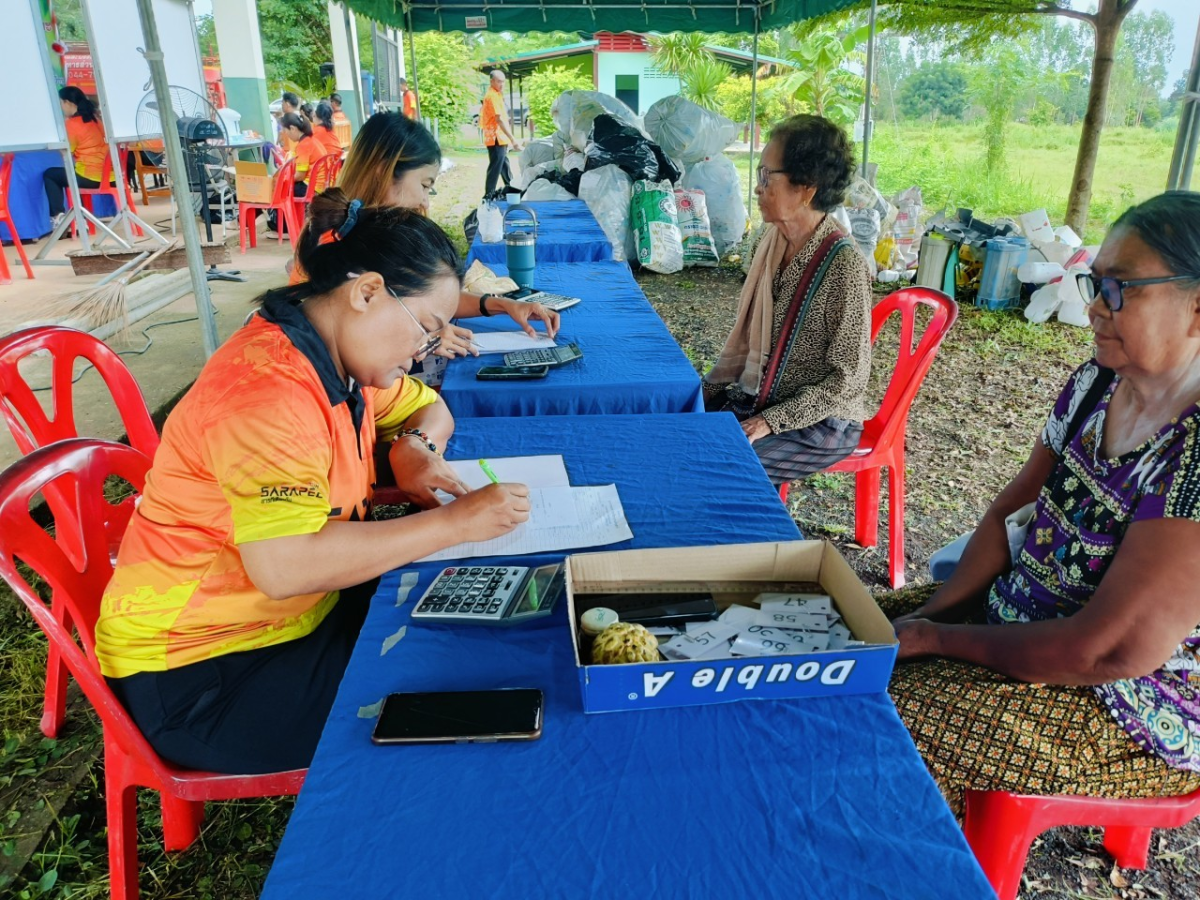 การขับเคลื่อนธนาคารขยะรีไซเคิล ระดับหมู่บ้านของตำบลสารภี  