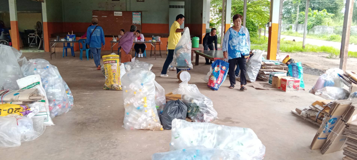 การขับเคลื่อนธนาคารขยะรีไซเคิล ระดับหมู่บ้านของตำบลสารภี  