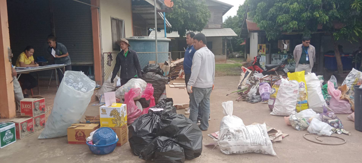 การขับเคลื่อนธนาคารขยะรีไซเคิล ระดับหมู่บ้านของตำบลสารภี  